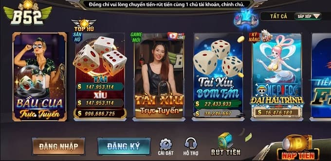 Nhà cái B52 là sự lựa chọn lý tưởng nếu bạn muốn trải nghiệm game bài chất lượng