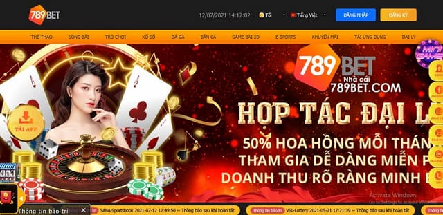 Giới thiệu nhà cái 789bet win