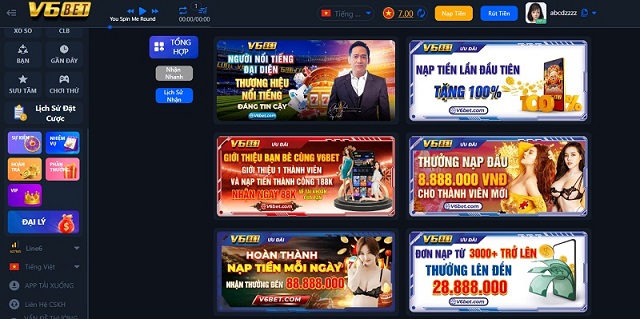 Nhà cái V6bet có nhiều chương trình khuyến mãi hấp dẫn