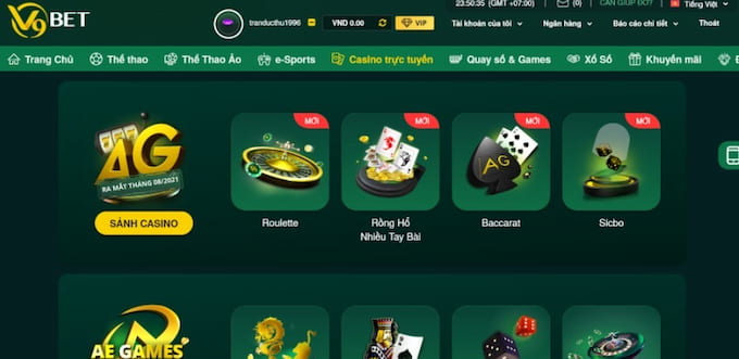 Nhà cái V9bet có kho game đa dạng